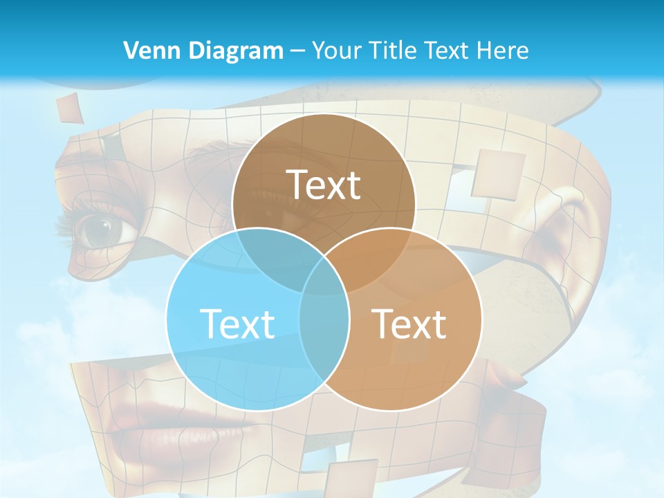 Stripe Peel Thought PowerPoint Template