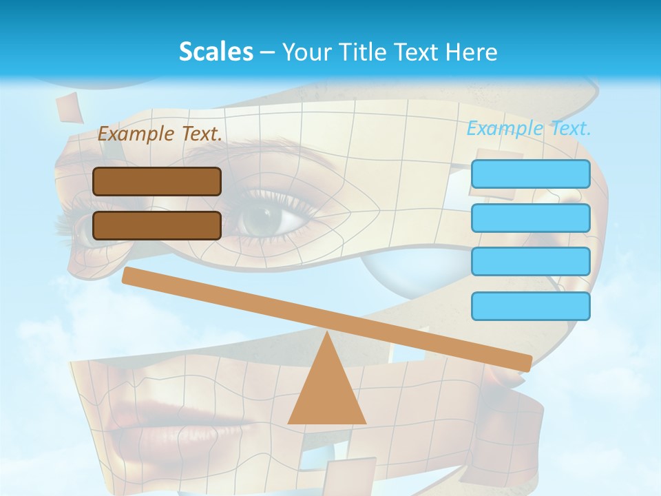 Stripe Peel Thought PowerPoint Template