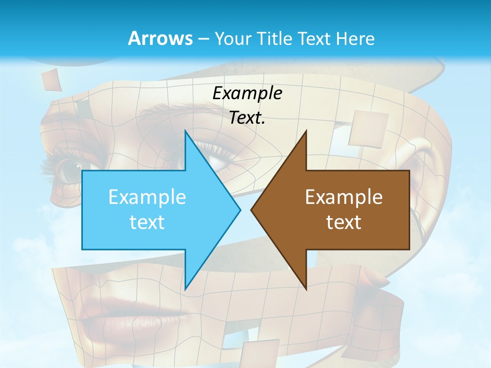 Stripe Peel Thought PowerPoint Template