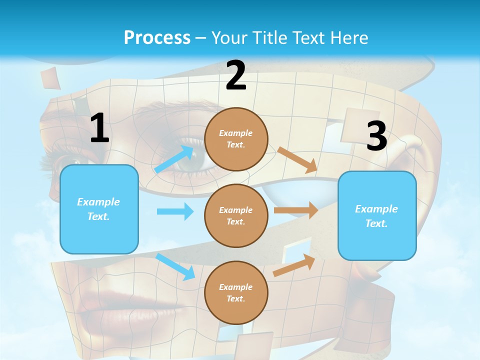 Stripe Peel Thought PowerPoint Template