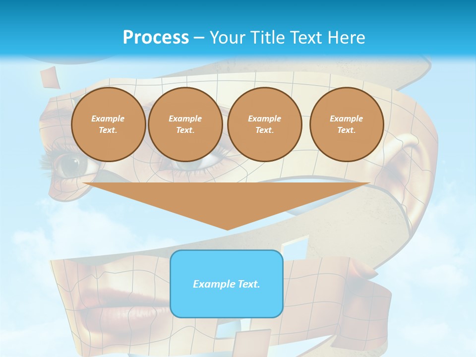 Stripe Peel Thought PowerPoint Template