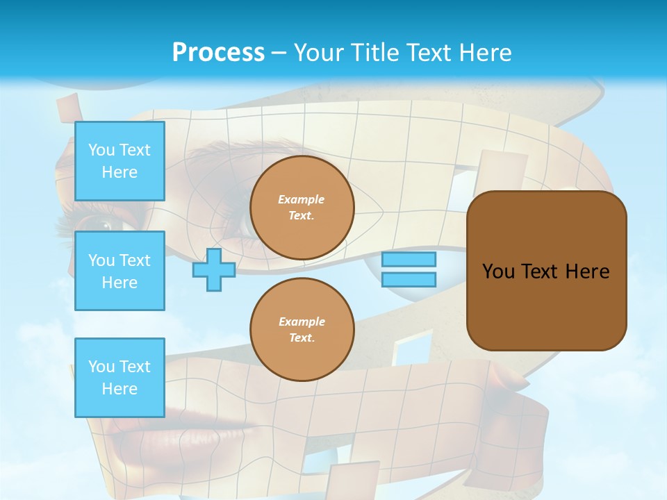 Stripe Peel Thought PowerPoint Template
