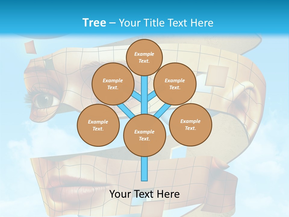 Stripe Peel Thought PowerPoint Template