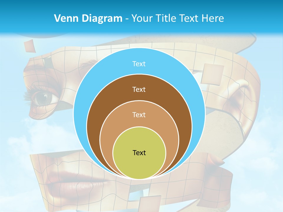 Stripe Peel Thought PowerPoint Template