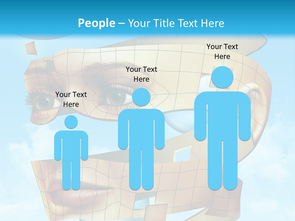 Stripe Peel Thought PowerPoint Template