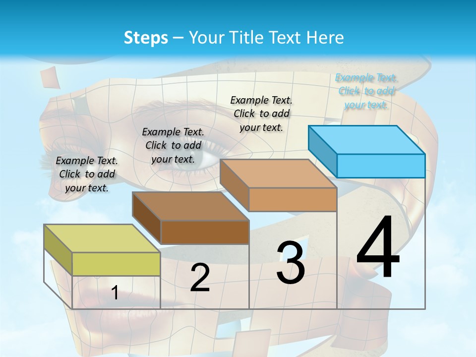 Stripe Peel Thought PowerPoint Template