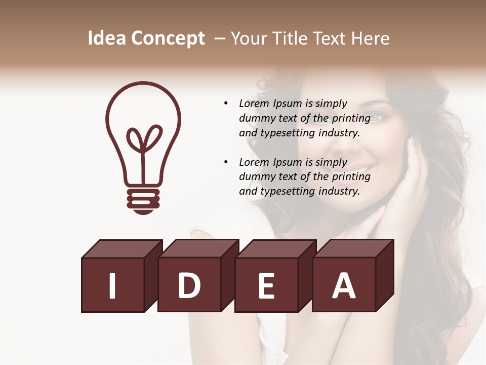 Smile Face Hear PowerPoint Template