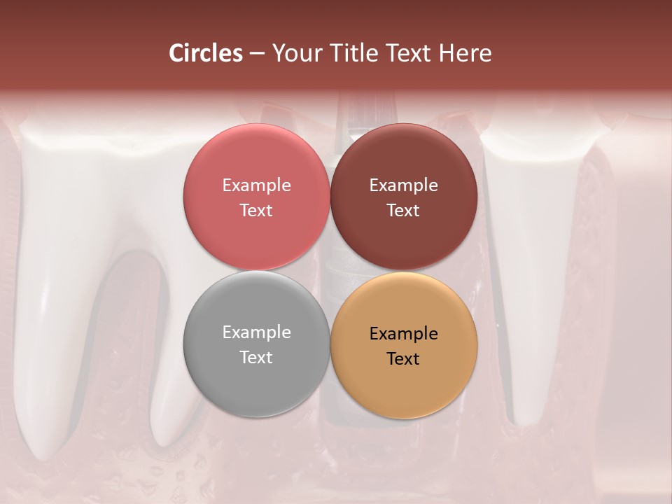 Close Up Dentist Denture PowerPoint Template