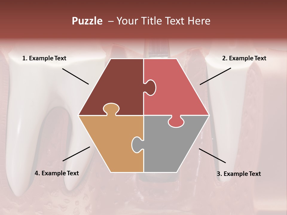 Close Up Dentist Denture PowerPoint Template