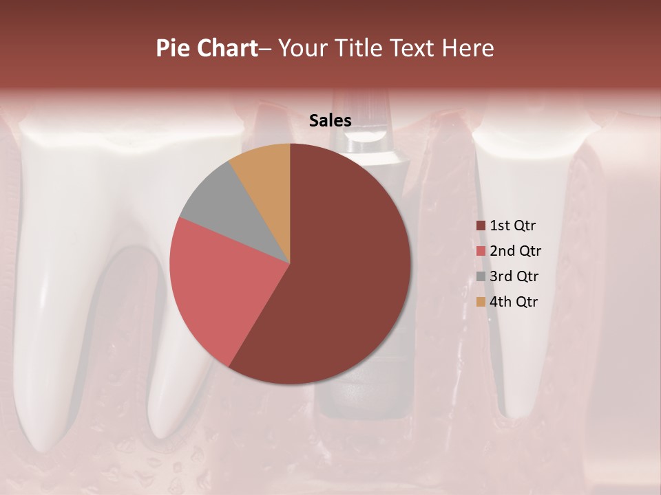 Close Up Dentist Denture PowerPoint Template