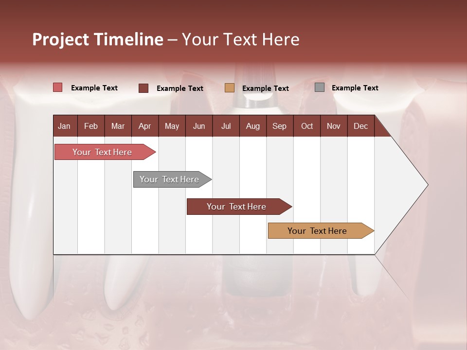 Close Up Dentist Denture PowerPoint Template