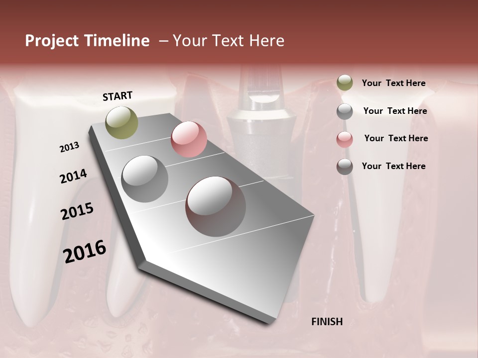 Close Up Dentist Denture PowerPoint Template