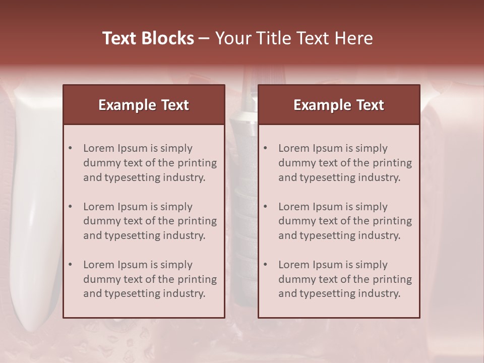 Close Up Dentist Denture PowerPoint Template