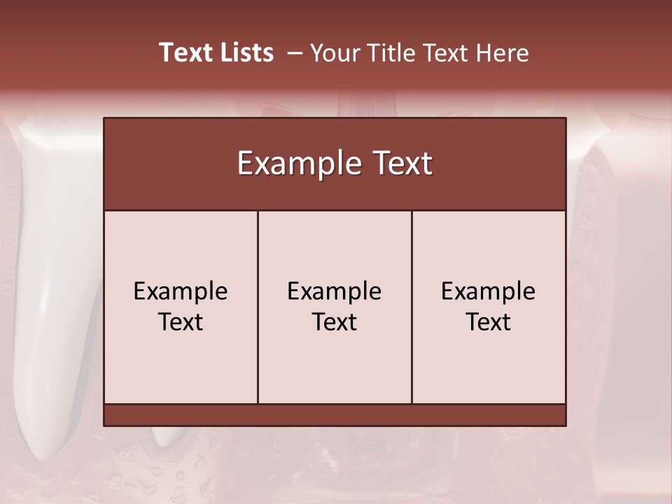 Close Up Dentist Denture PowerPoint Template