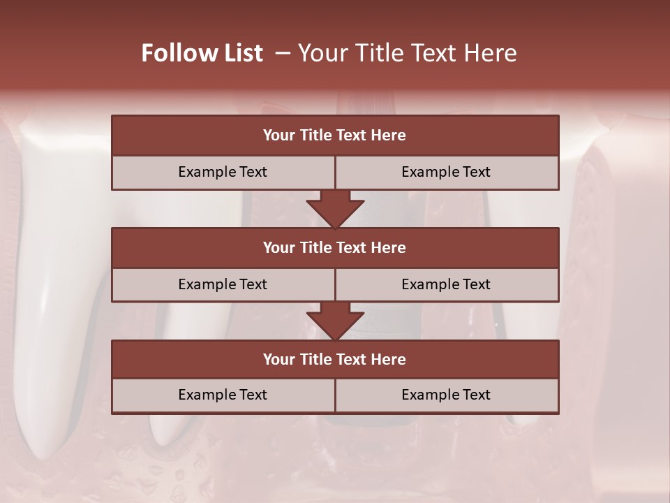 Close Up Dentist Denture PowerPoint Template