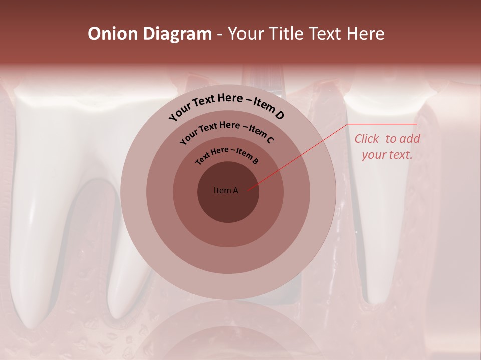 Close Up Dentist Denture PowerPoint Template