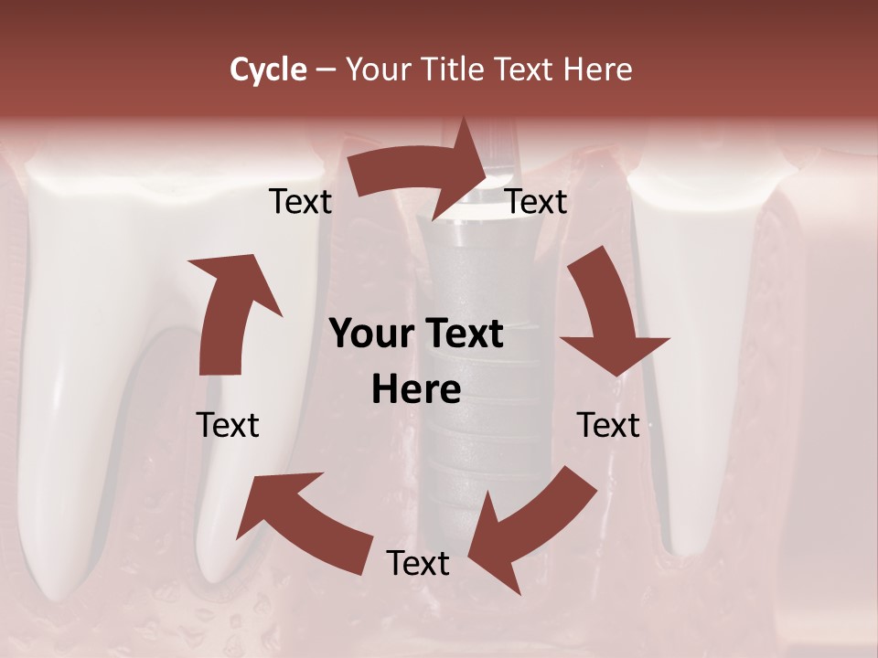 Close Up Dentist Denture PowerPoint Template