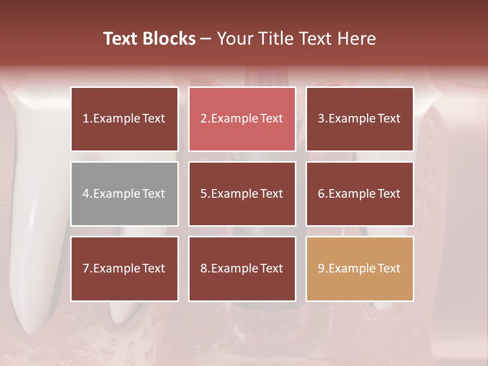 Close Up Dentist Denture PowerPoint Template