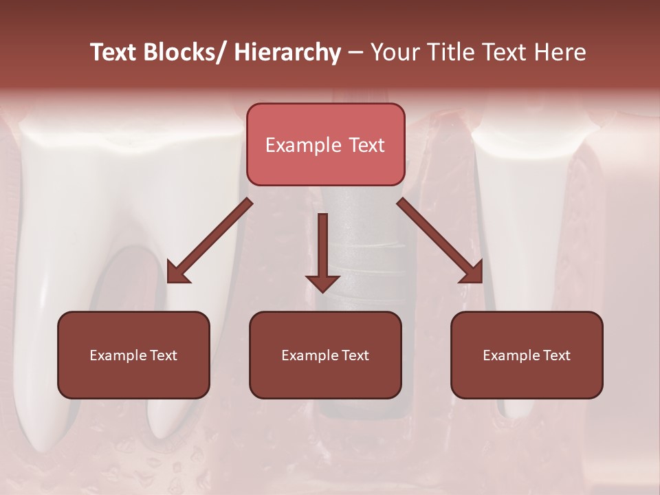 Close Up Dentist Denture PowerPoint Template