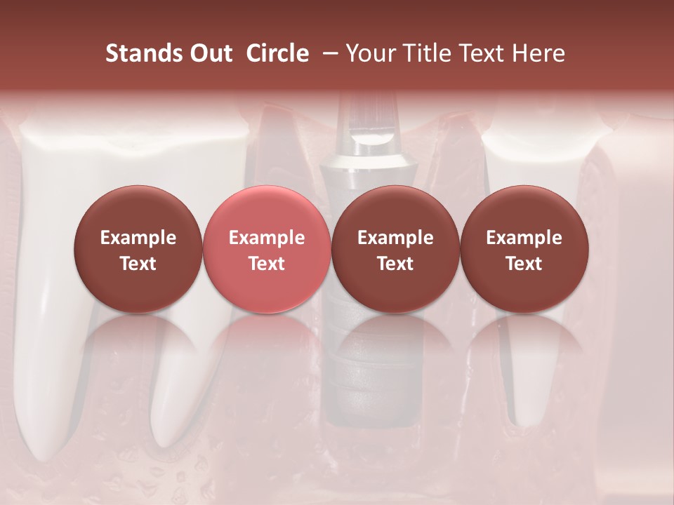 Close Up Dentist Denture PowerPoint Template