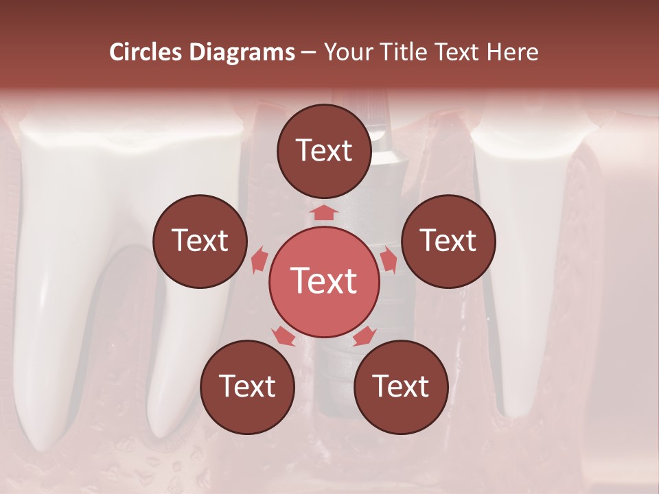 Close Up Dentist Denture PowerPoint Template