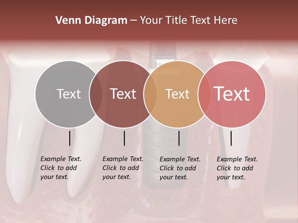 Close Up Dentist Denture PowerPoint Template