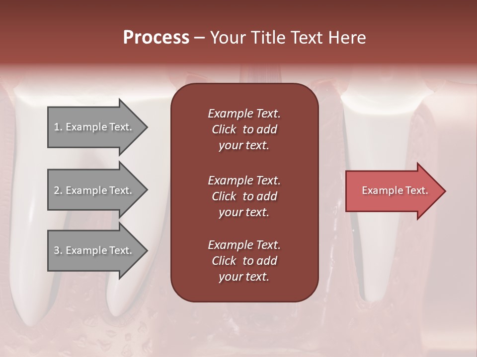 Close Up Dentist Denture PowerPoint Template