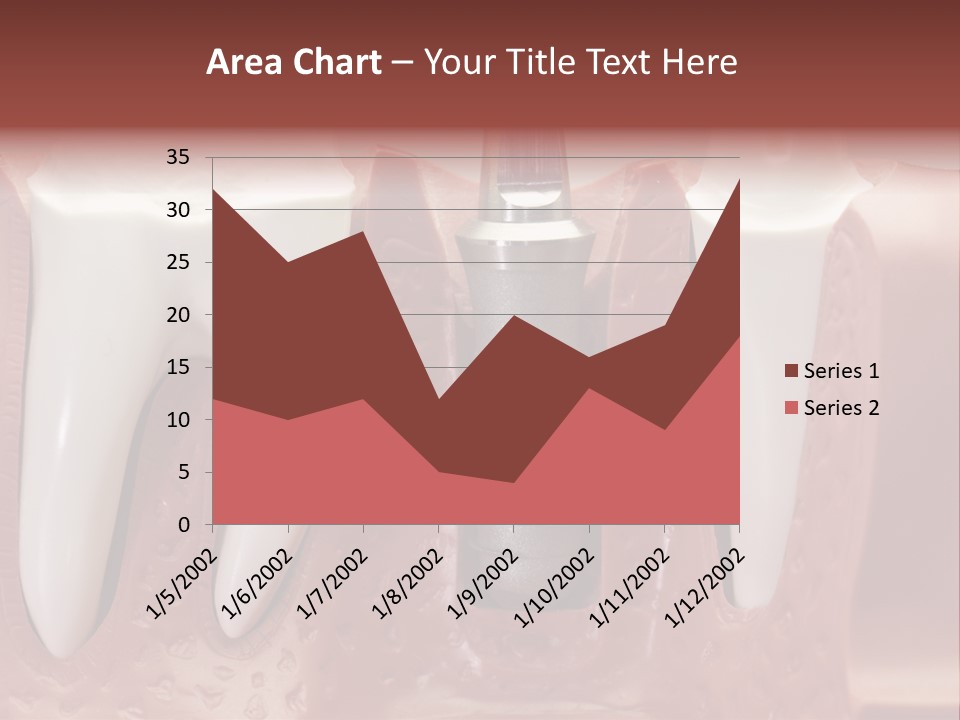 Close Up Dentist Denture PowerPoint Template
