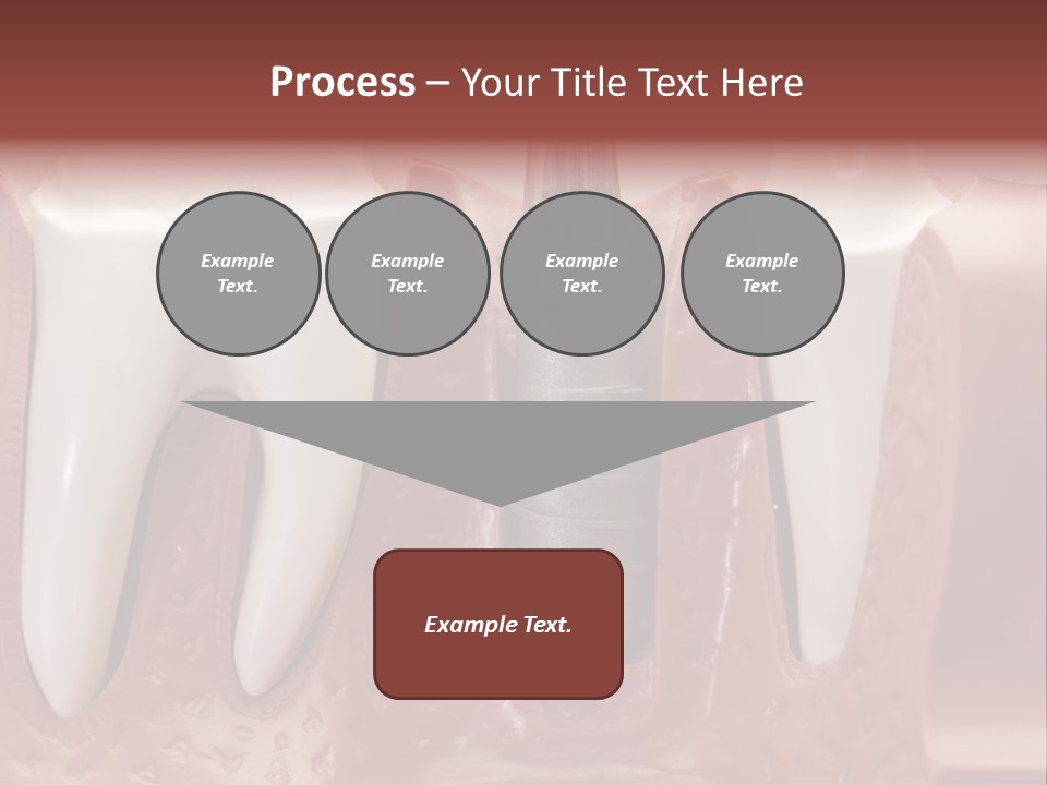 Close Up Dentist Denture PowerPoint Template