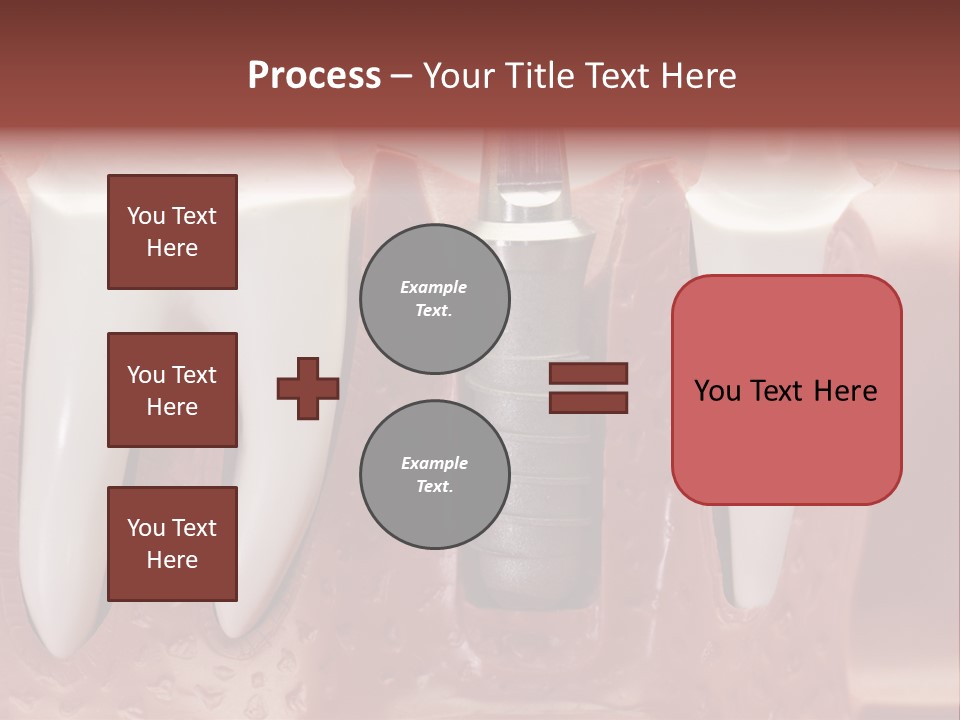 Close Up Dentist Denture PowerPoint Template