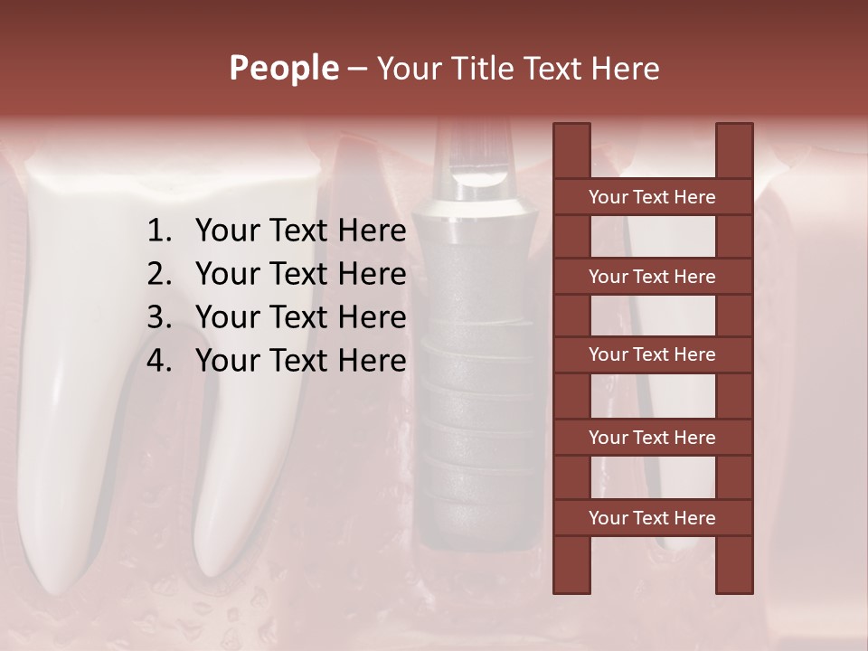 Close Up Dentist Denture PowerPoint Template