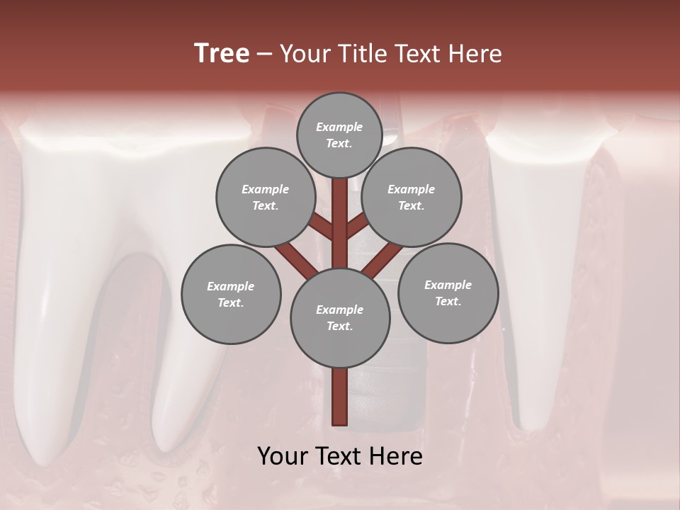 Close Up Dentist Denture PowerPoint Template