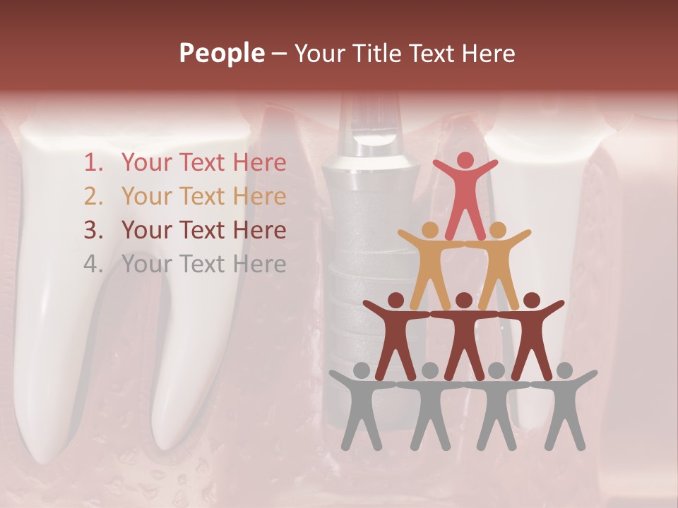 Close Up Dentist Denture PowerPoint Template