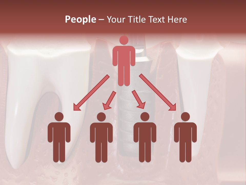 Close Up Dentist Denture PowerPoint Template