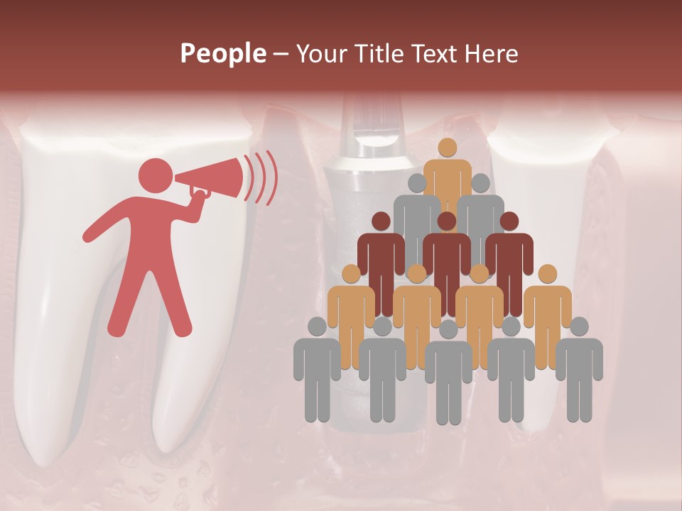 Close Up Dentist Denture PowerPoint Template