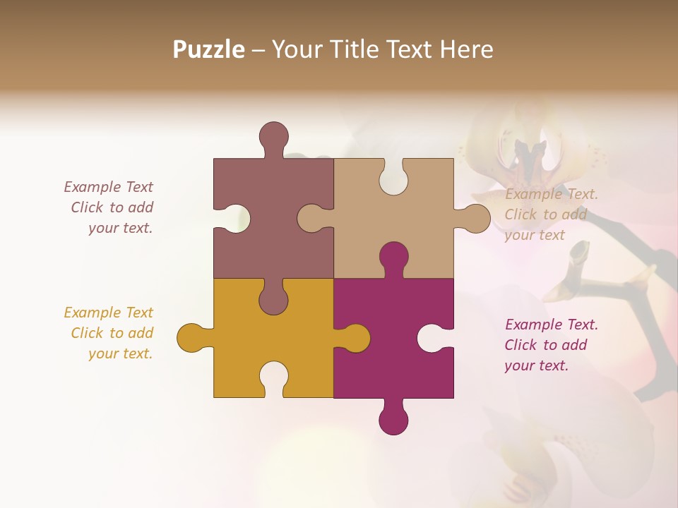 Branch Fresh Petal PowerPoint Template