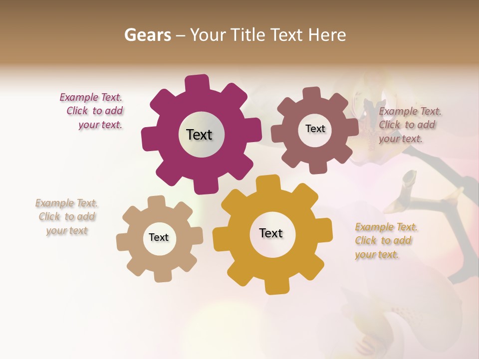 Branch Fresh Petal PowerPoint Template
