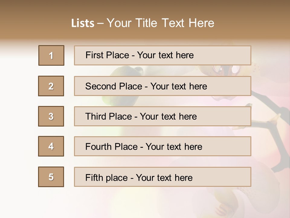Branch Fresh Petal PowerPoint Template