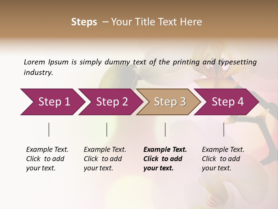 Branch Fresh Petal PowerPoint Template