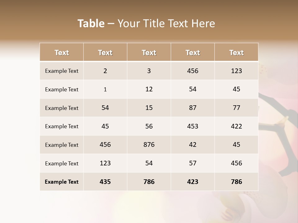 Branch Fresh Petal PowerPoint Template