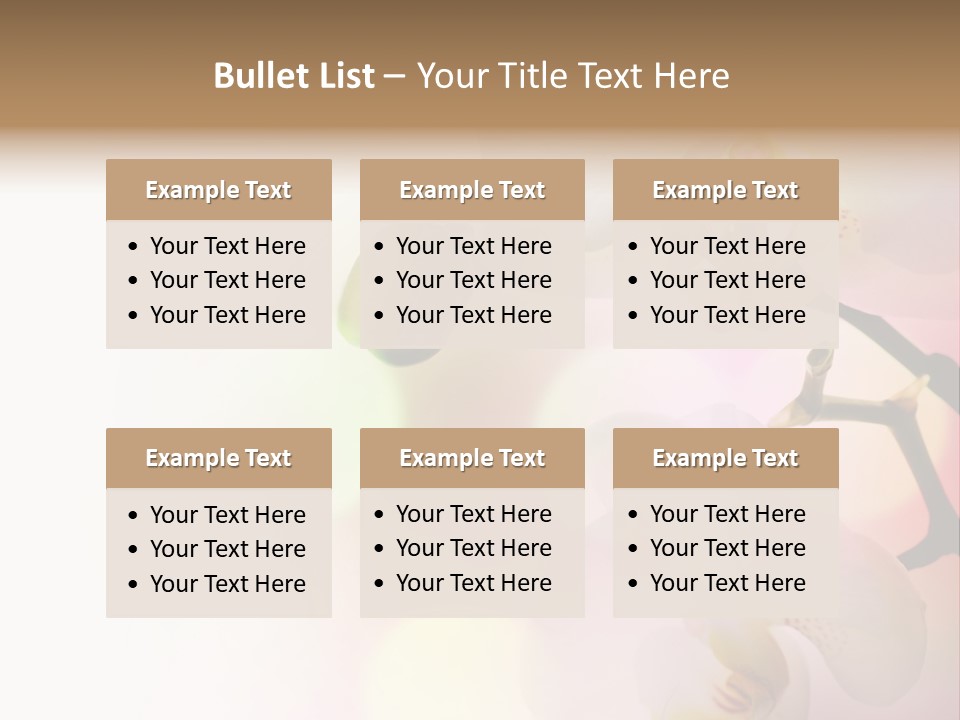 Branch Fresh Petal PowerPoint Template