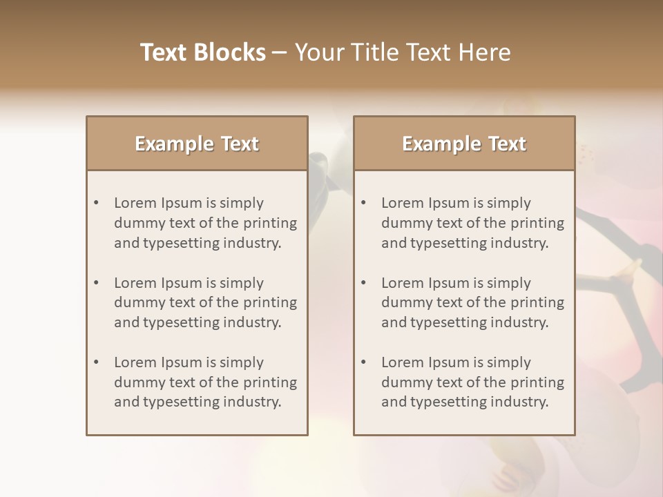 Branch Fresh Petal PowerPoint Template