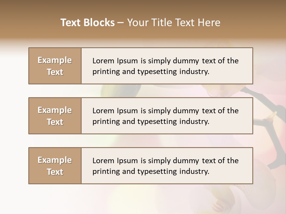 Branch Fresh Petal PowerPoint Template
