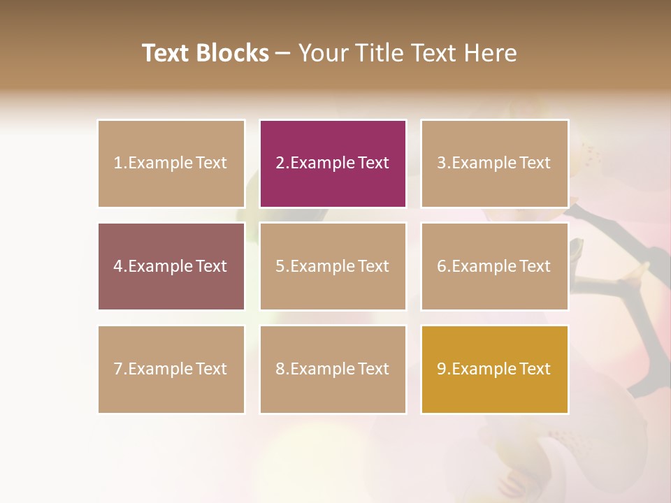 Branch Fresh Petal PowerPoint Template