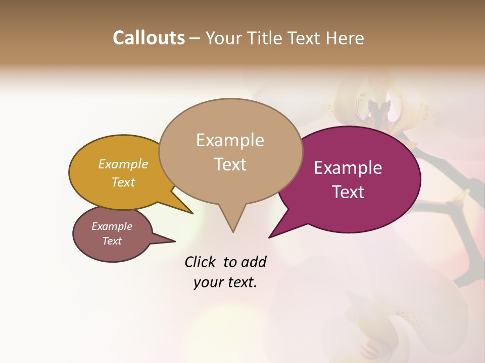 Branch Fresh Petal PowerPoint Template