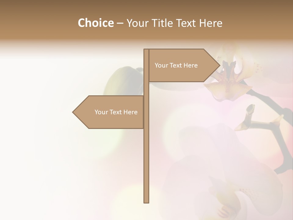 Branch Fresh Petal PowerPoint Template