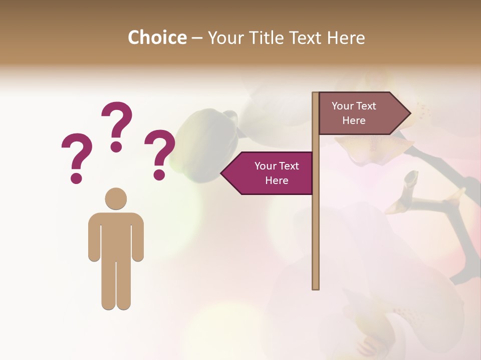 Branch Fresh Petal PowerPoint Template