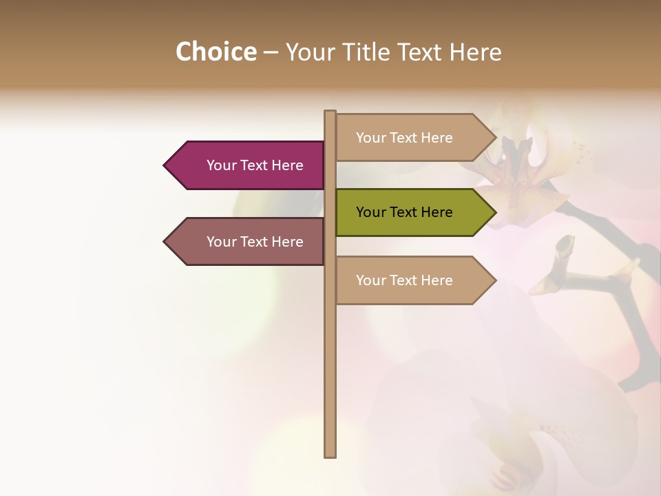 Branch Fresh Petal PowerPoint Template
