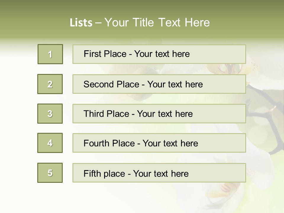 Beautiful Decorative Stem PowerPoint Template
