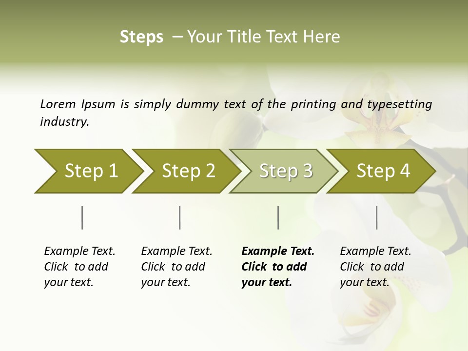 Beautiful Decorative Stem PowerPoint Template